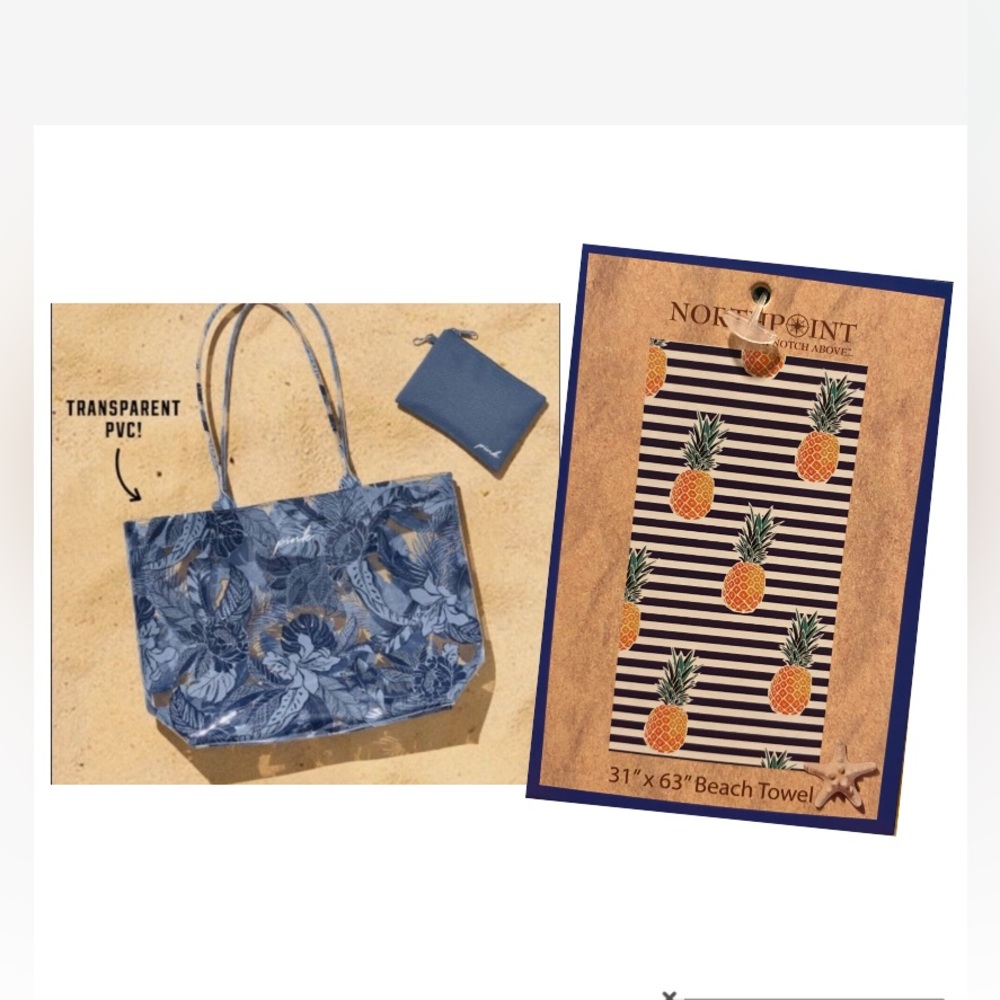 Pink Victoria’s Secret Tote and Towel